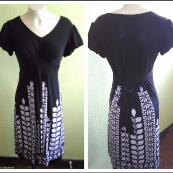 Style & Co. Short sleeve floral symmetric dress Stretch Size S - Picture 1 of 7